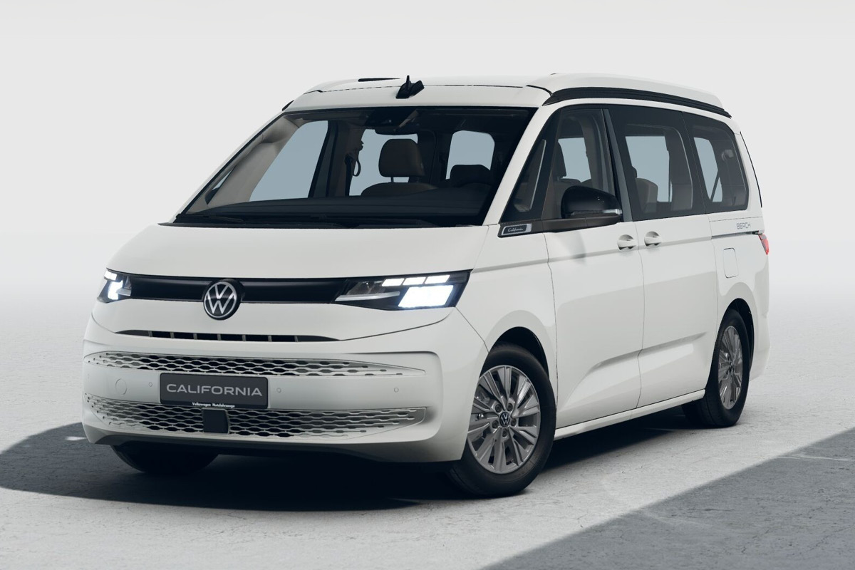 AVP AUTOLAND | VW T7 California Beach Hybrid in Weiß