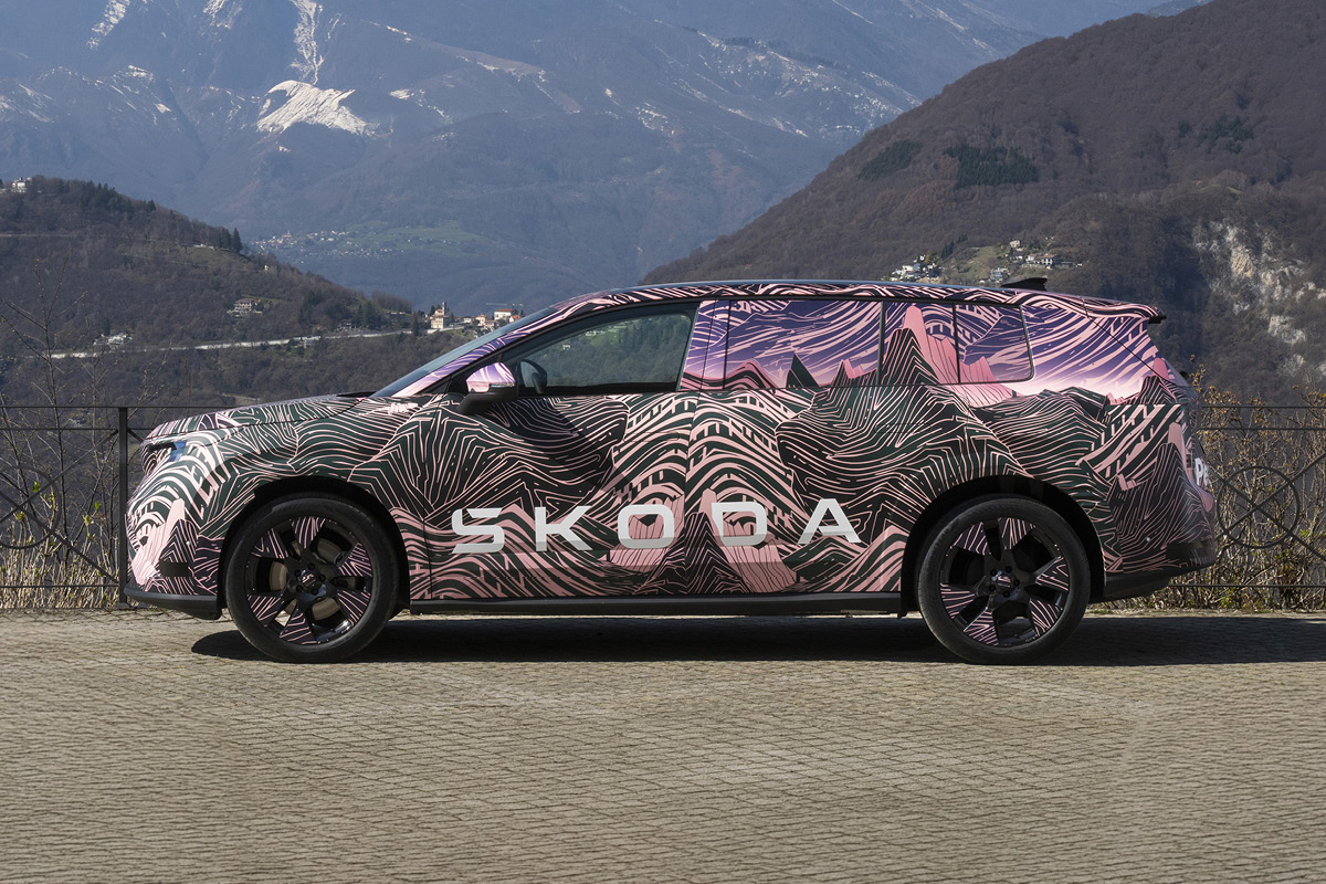 AVP AUTOLAND | Škoda Peaq bunt beklebt Seitenansicht